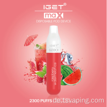 Guter Geschmack Iget Max Vape 16 Geschmacksrichtungen 8 ml
